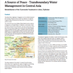 Реабилитация головного сооружения 'Зумратшо' в Исфаре, Таджикистан Реабилитация головного сооружения 'Зумратшо' в Исфаре, Таджикистан